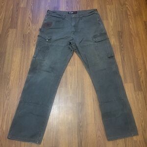 Men’s Wrangler RIGGS Workwear Jeans 36x34 Durable Utility Green Work Pants B94